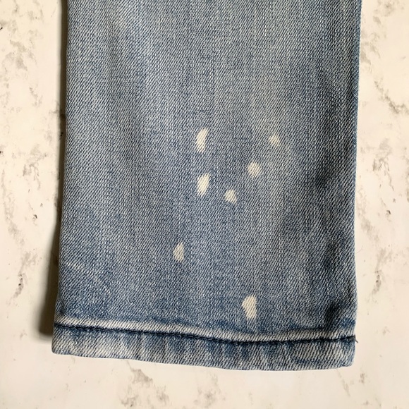 BDG Ankle Cigarette Light Wash Bleach Spot Jeans - Picture 3 of 5